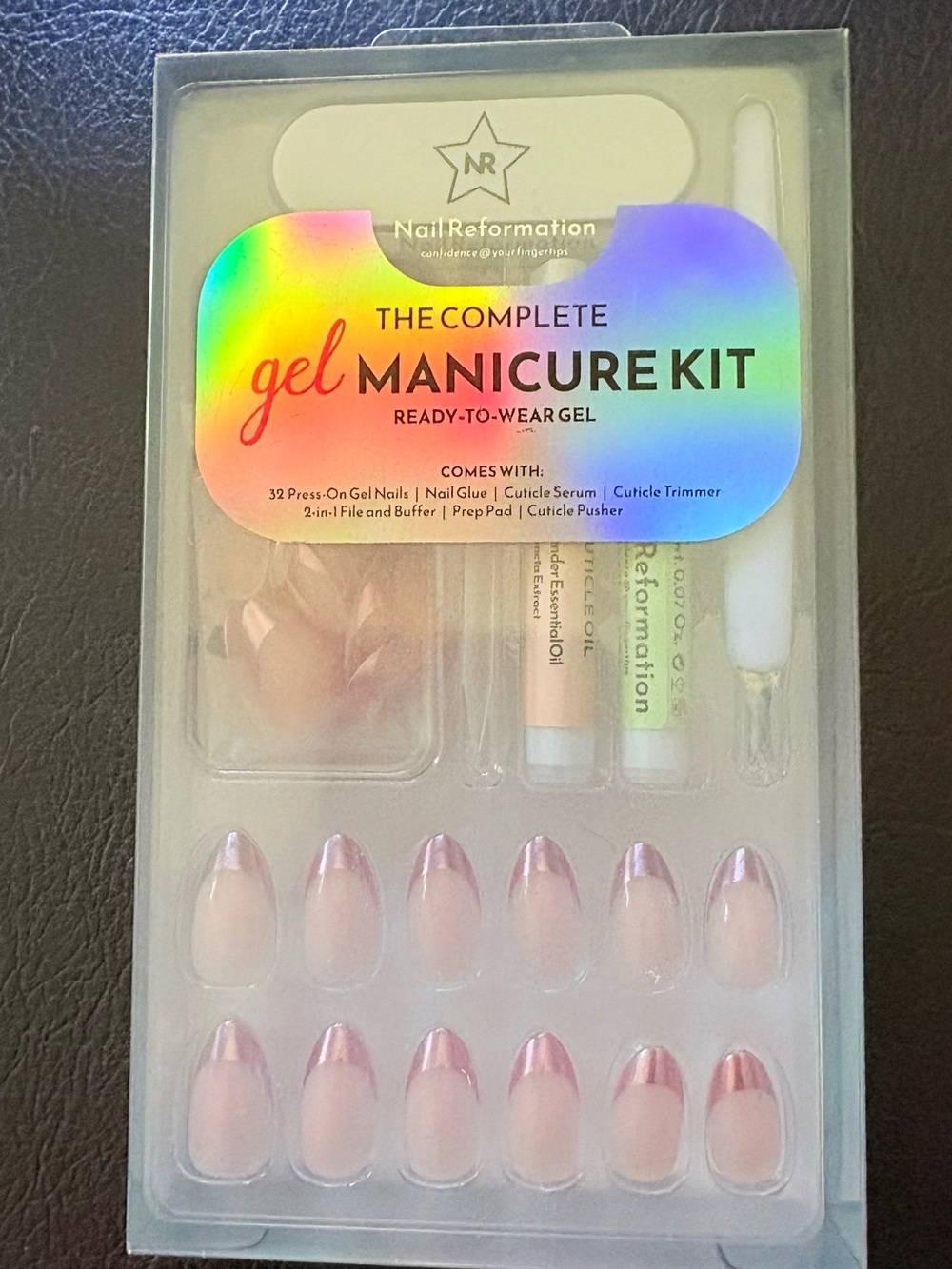 Nail Reformation The Complete Gel Manicure Kit Ready To Wear French Tip New